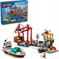 60422 Seaside Harbor with Cargo Ship